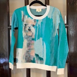 Anthropologie llama sweater